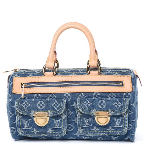 louis vuitton neo speedy denim bag|louis vuitton denim mini pleaty.